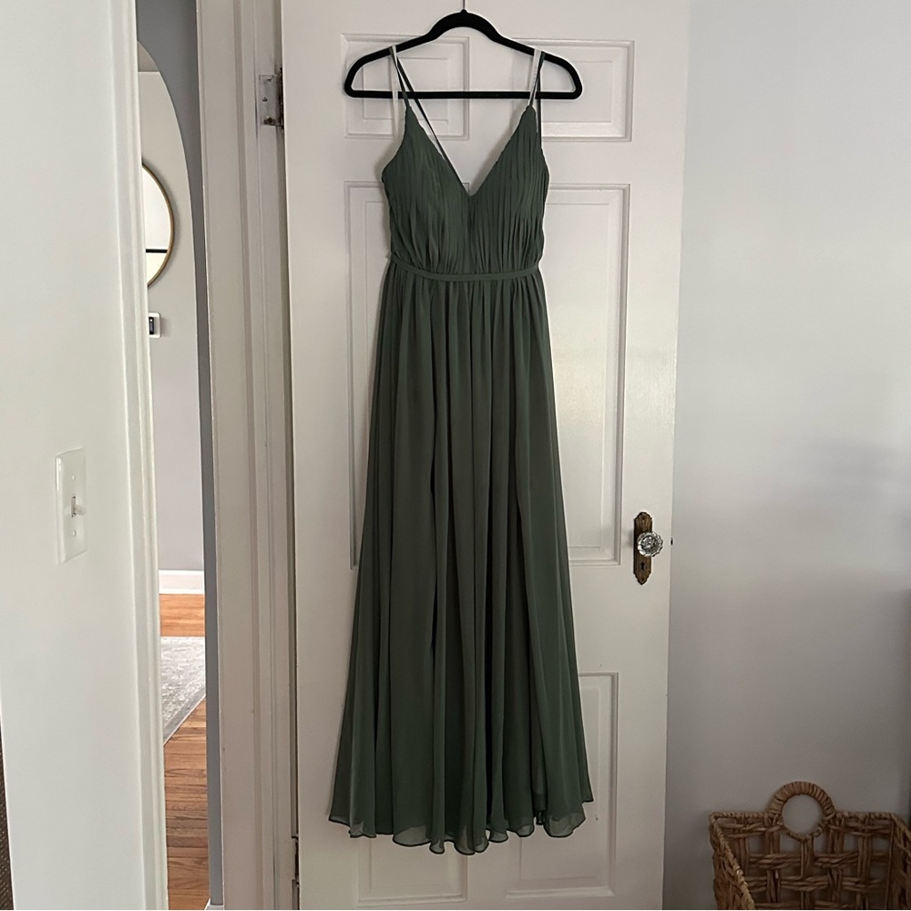 Azazie Green Bridesmaid Dress Small